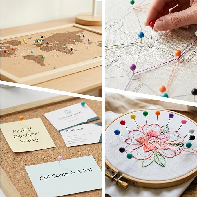 100 Pcs Map Pins, Small Map Tacks - Image 5