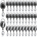 Honoson 30 Pcs Heavy Duty Retractable Badge Reels Batch ID Badge Holder by Honoson