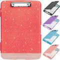Glitter Clipboard with Storage, Storage Clipboard with Pen Holder, A4 Binder by SFLHHDM