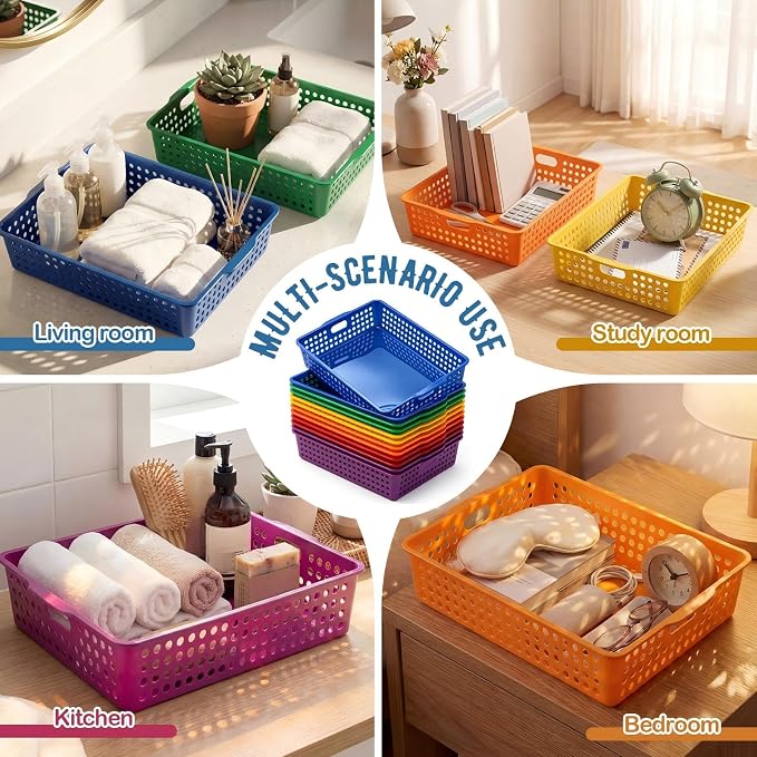 Geetery 6 Pack Classroom Storage Baskets - Image 5