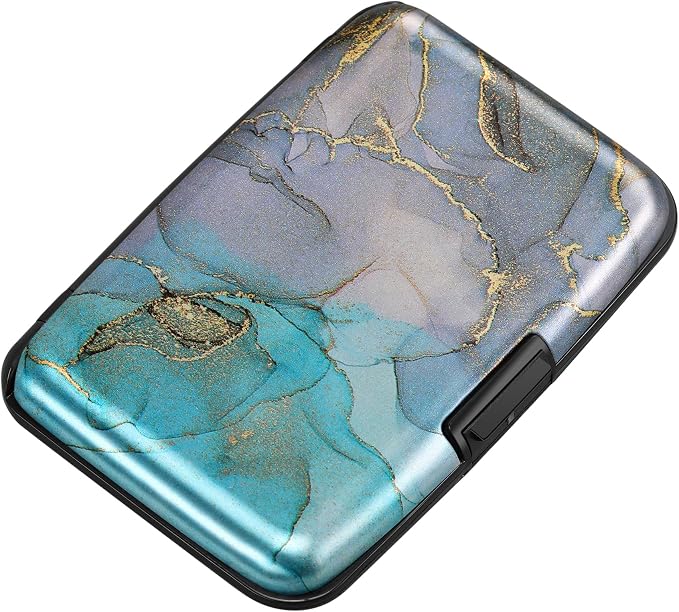 ELFISH Mini RFID Aluminum Wallet Credit Cards Holder Business Card Case Metal by ELFISH