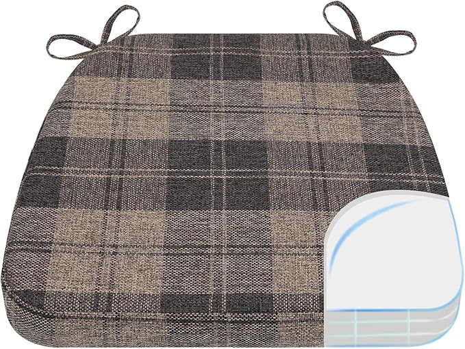 AAAAAcessories D-Shaped Chair Cushions, Machine-Washable Cover by AAAAAcessories