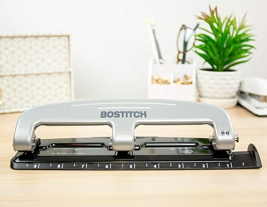 Bostitch Office inPRESS 12 Reduced Effort Three-Hole Punch - Image 2