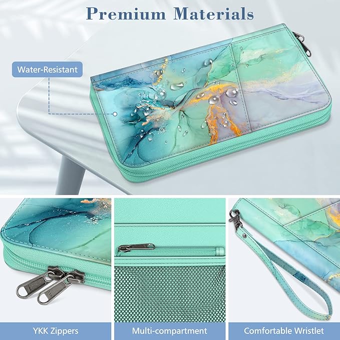Fintie Family Passport Holder Wallet, RFID Blocking Travel Document Organizer - Image 5