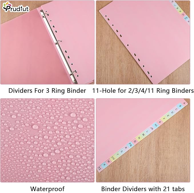 21-Tab A-Z Alphabet Binder Dividers - Image 4