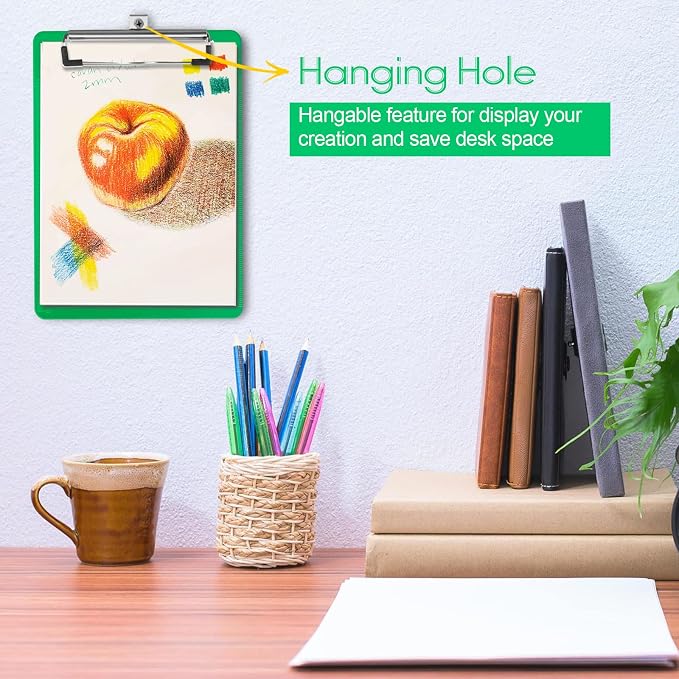 2 PCS Green Plastic Clipboard - Image 6