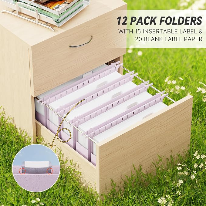 XINGIA Legal Size Hanging File Folders, 12 Pack Reinforced Legal Size Hanging - Image 3
