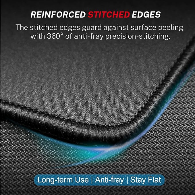 MROCO Essential Gaming Mouse Pad, 50% Expanded Size, 14 x 11 in, Anti-Fray - Image 3