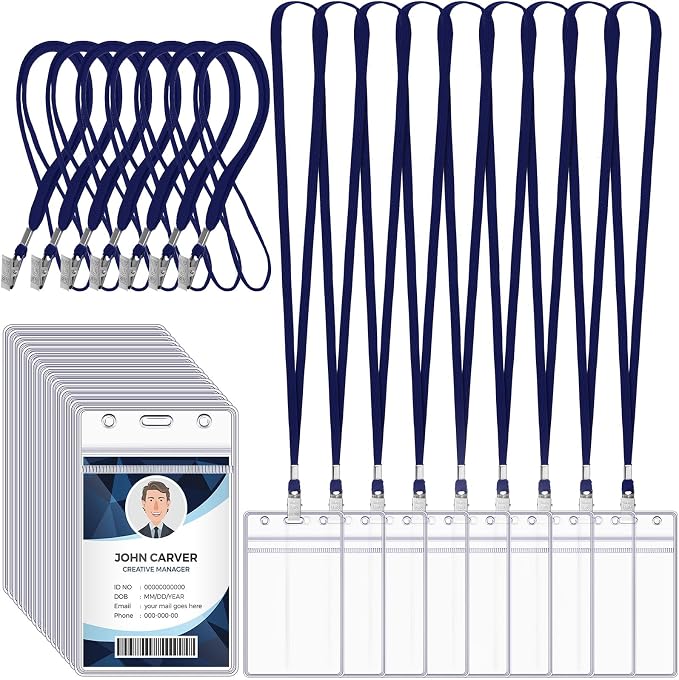 Marspark 300 Pcs ID Badge Holder by Marspark