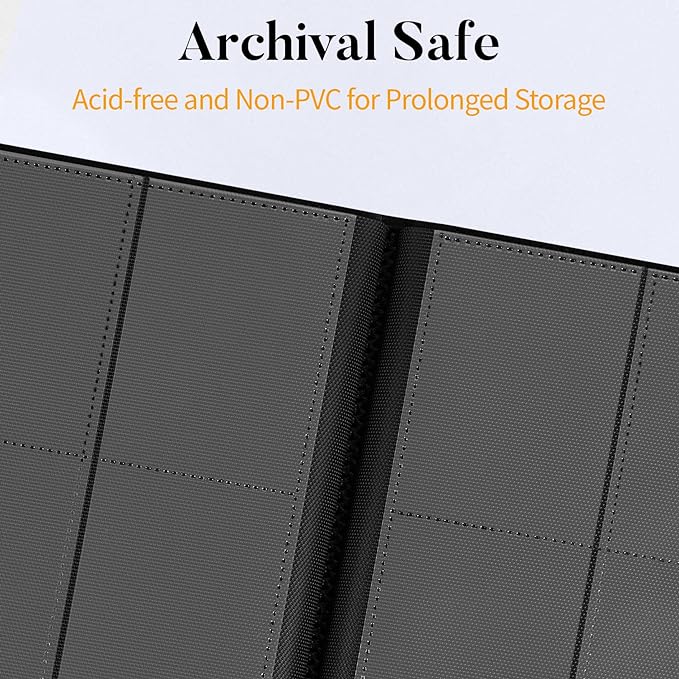 Heavy Duty Card Binder, Fabmaker 9 Pocket Trading Card Binder Holds 360 Cards - Image 4