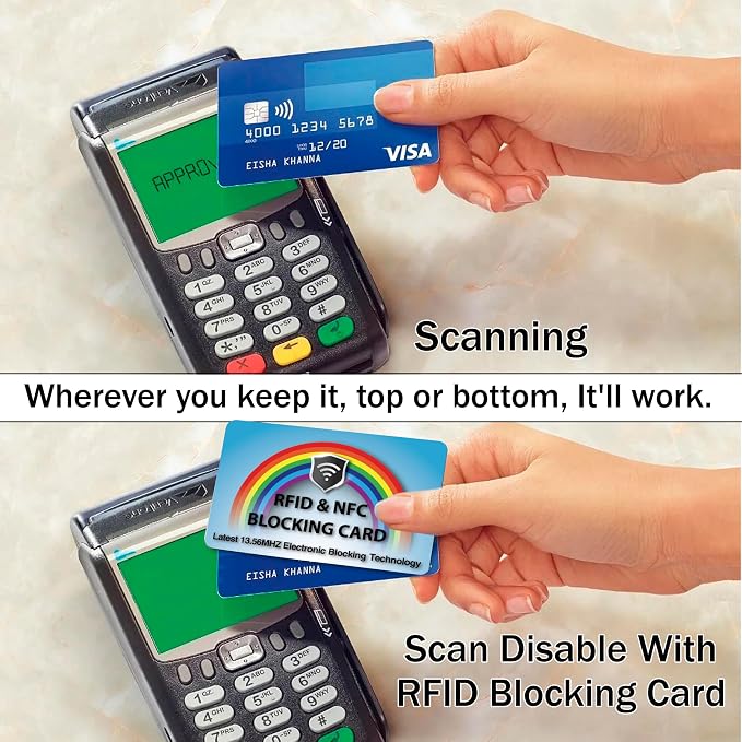 SaiTech IT 10 Pack RFID Blocking Cards Protect Your Entire Wallet, and Cards - Image 4
