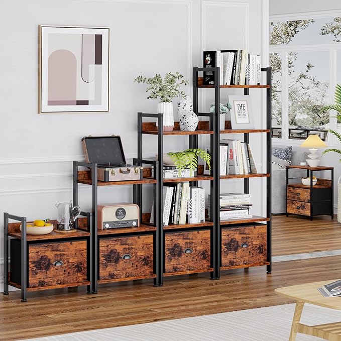 Furologee 4 Tier Bookshelf - Image 7