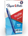 Paper Mate Profile Retractable Ballpoint Pens, Bold Point, Teacher Supplies by Unknown
