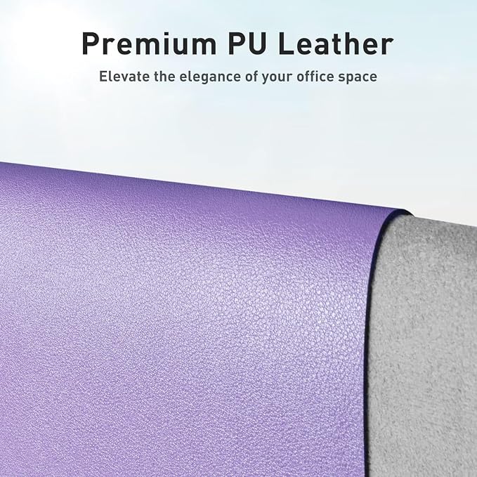 Aothia Faux Leather Desk Mat | Creates One Clean Surface - Image 2