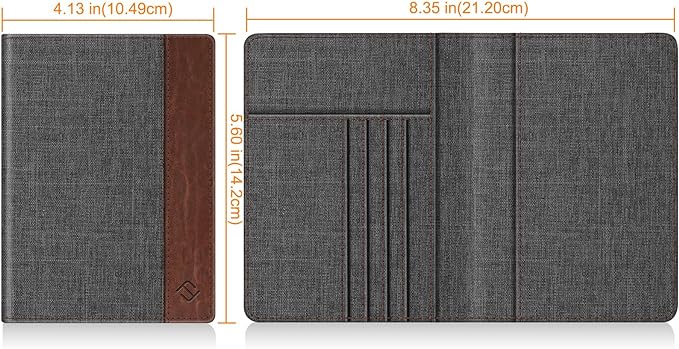 FINTIE Passport Holder, Slim Travel Wallet RFID Blocking Card Case Cover - Image 4