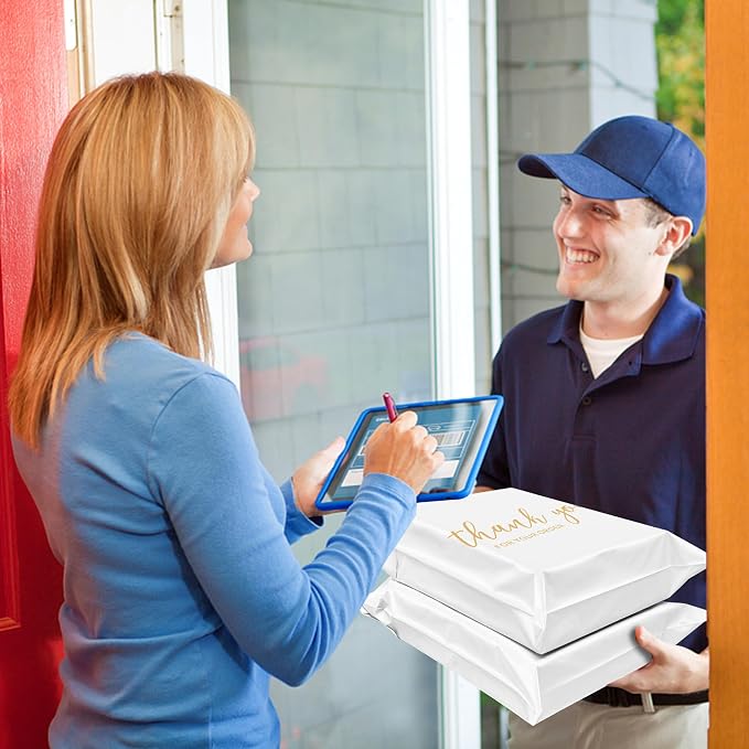 JinRuiKJ Thank You Poly Mailer 10x13 Inch 25 PCS, Shipping Bags - Image 8