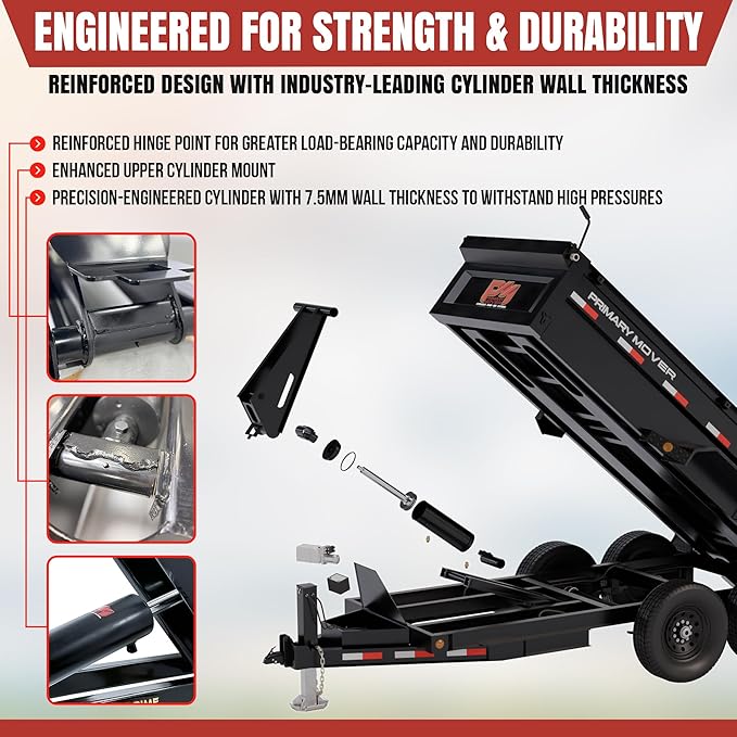 3 Ton Dump Trailer Hydraulic Scissor Hoist Kit | Standard Kit | Hydraulic Dump - Image 6