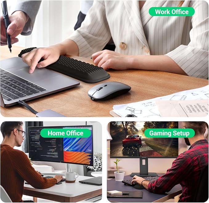 MEKASS Keyboard Wrist Rest, Soft Memory Foam Wrist Support - Image 7
