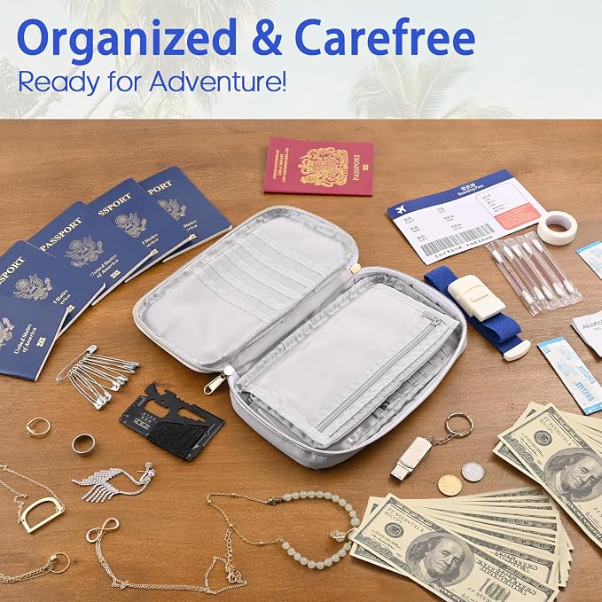Multifunctional, Valuable Practical, RFID Family Passport Holder, Travel Wallet - Image 5