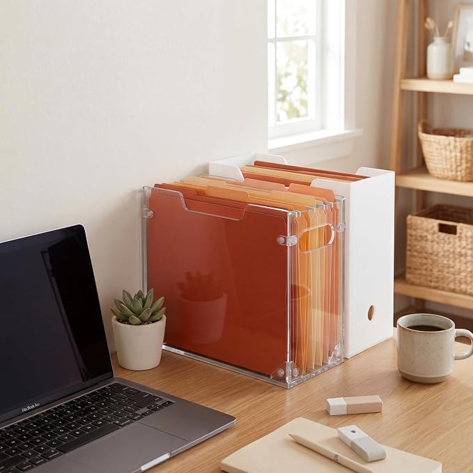Novabright 1 Pack Acrylic File Organizer Box - Image 5