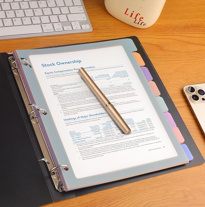 HABGP Binder Dividers with Tabs, 8 Tab Dividers - Image 7