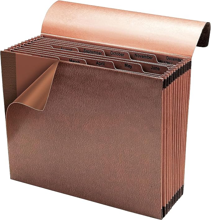 Smead TUFF Expanding File, 12 Pockets, Flap and Cord Closure, Letter Size - Image 3