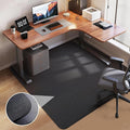 Office Chair Mat for Hardwood Floor: 53"x45" Large Black Rolling Chair Mat for by Lemostaar