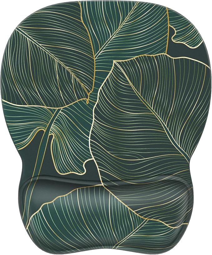 MROCO Ergonomic Mouse Pad with Gel Wrist Rest, 9.4 x 8.1 in, Gel Wrist Comfort by MROCO