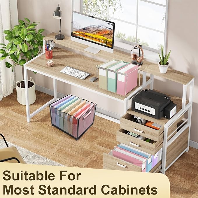 Plastic Hanging File Folders Letter Size, 6 Pack Extra 2 Inch Capacity Hanging - Image 5