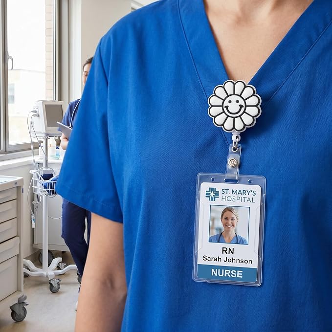 Funny Nurse Badge Reel, Cute Badge Holder, Badge Clip Retractable Badge Reel ID - Image 7