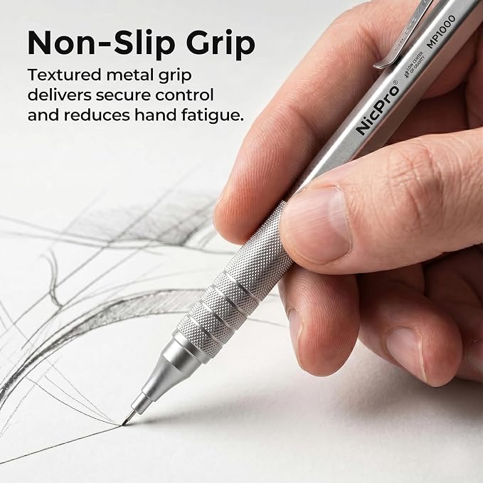 Nicpro 0.7 Metal Mechanical Pencil Set - Image 4