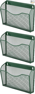 EASEPRES 3 Single Pocket Mesh Hanging File Organizer, Vertical Wall Mounted by EASEPRES