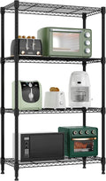 M MZG 1000 lbs 4 Tier Shelf Metal Storage Shelves Wire Rack Closet Organizers by MEIGAOPLASTICANDMETALHKCOLIMITED