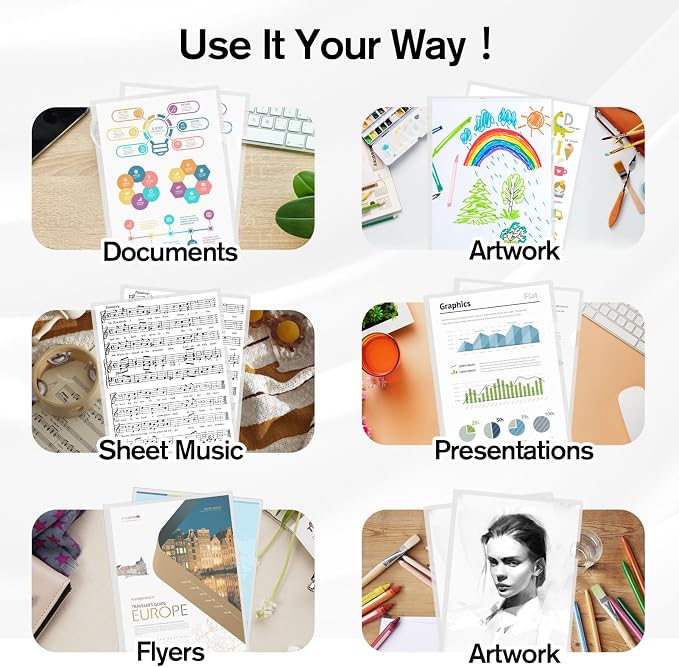 KTRIO Clear Document Folders Project Pockets - Image 7