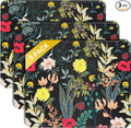 JIKIOU 3 Pack Mouse Pad with Stitched Edge, Portable Size-10.2x8.3in Flowers | by JIKIOU