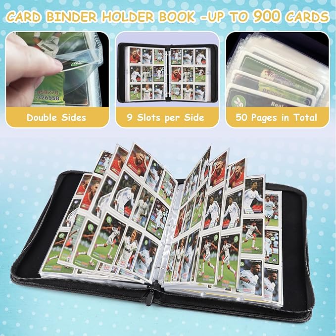 Trading Card Binder, Card Collection Binder Album Folder - Image 4