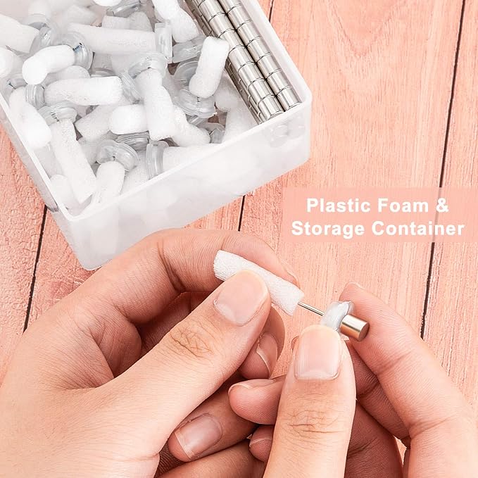 Outus 10 Sets Magnetic Push Pin Magnet Thumb Tack Poster Hanger Thumb Tacks - Image 5