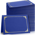 Fainne 120 Pack Certificate Holders Bulk, Diploma Covers Gold Foil Border by Fainne
