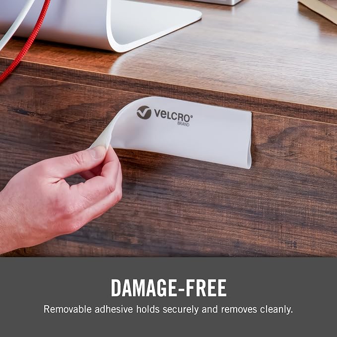 VELCRO Brand Cable Sleeves. Organize Messy Wires on Desk, Behind TV or Game - Image 10