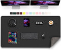 Large Desk Pad, 47.2" x 17" PU Leather Desk Mat by METEOROCK