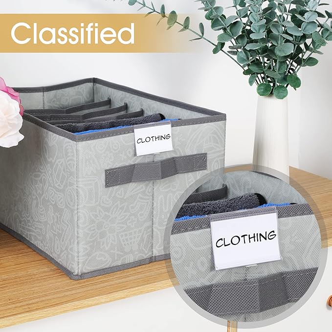 50pcs Labels for Storage Bins Plastic Label Clip, Basket Labels Clip On Wire - Image 3