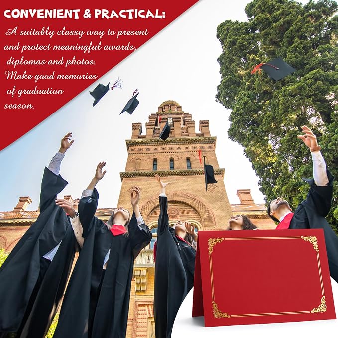 Fainne 80 Pieces Certificate Holders Diploma Holders Document Holder - Image 6