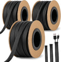 300 Feet 1/4, 3/8 Inches Braided Wire Loom PET Cable Loom Expandable Braided by Unknown