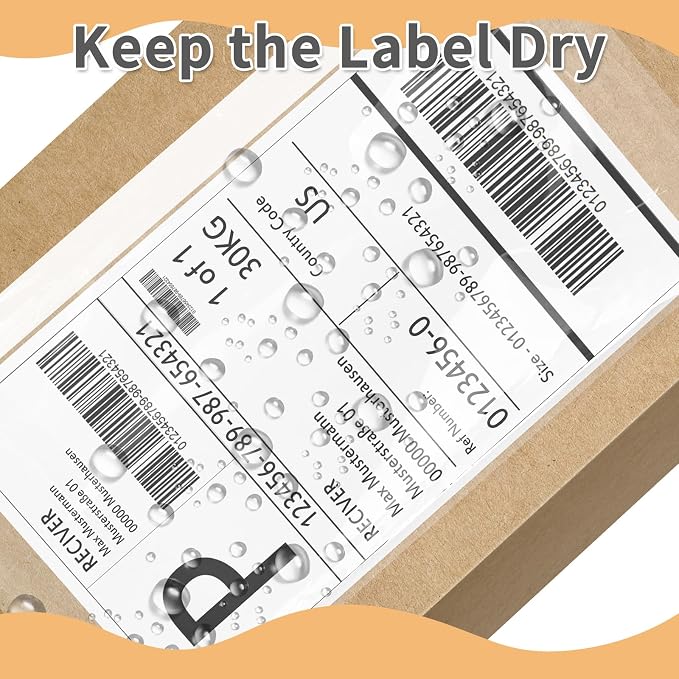 4.5" x 5.5" Shipping Label Sleeves Plastic Envelopess Self-Adhesive Top Loading - Image 3