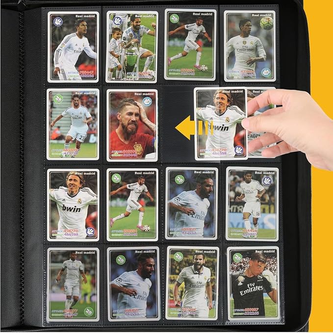 16-Pocket Business Card Binder holds 1024 Cards, Premium Diamond Texture PU - Image 7