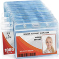 Mifflin-USA Horizontal ID Name Badge Holder, Waterproof and Resealable Plastic by MIFFLIN