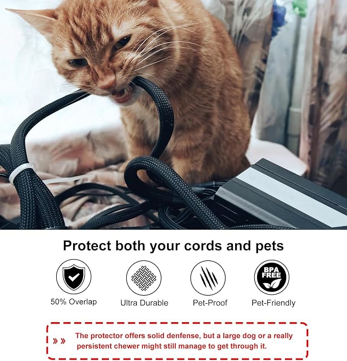 Secbolt Cord Protectors from Pets No Chew, 10ft - Image 3