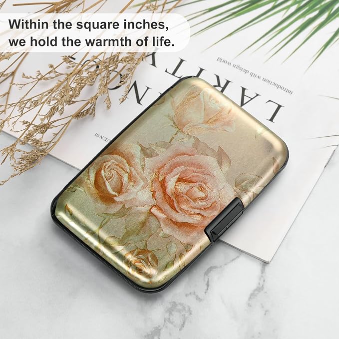 ELFISH Mini RFID Aluminum Wallet Credit Cards Holder Business Card Case Metal - Image 6