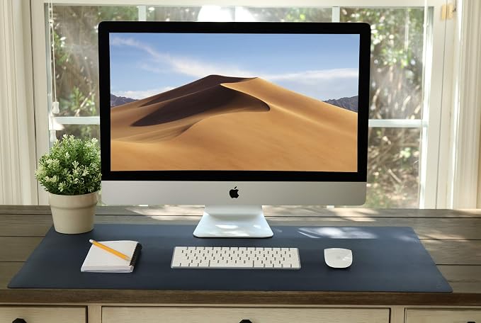 Vine Creations Leather Desk Mat Large 44" x 22", Desk Protector Mat, PU Leather - Image 6