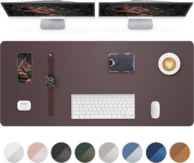 Large Desk Mat - 48" x 17"Leather Desk Pad Protector, Office Desk Mat, Non-Slip by AFIING
